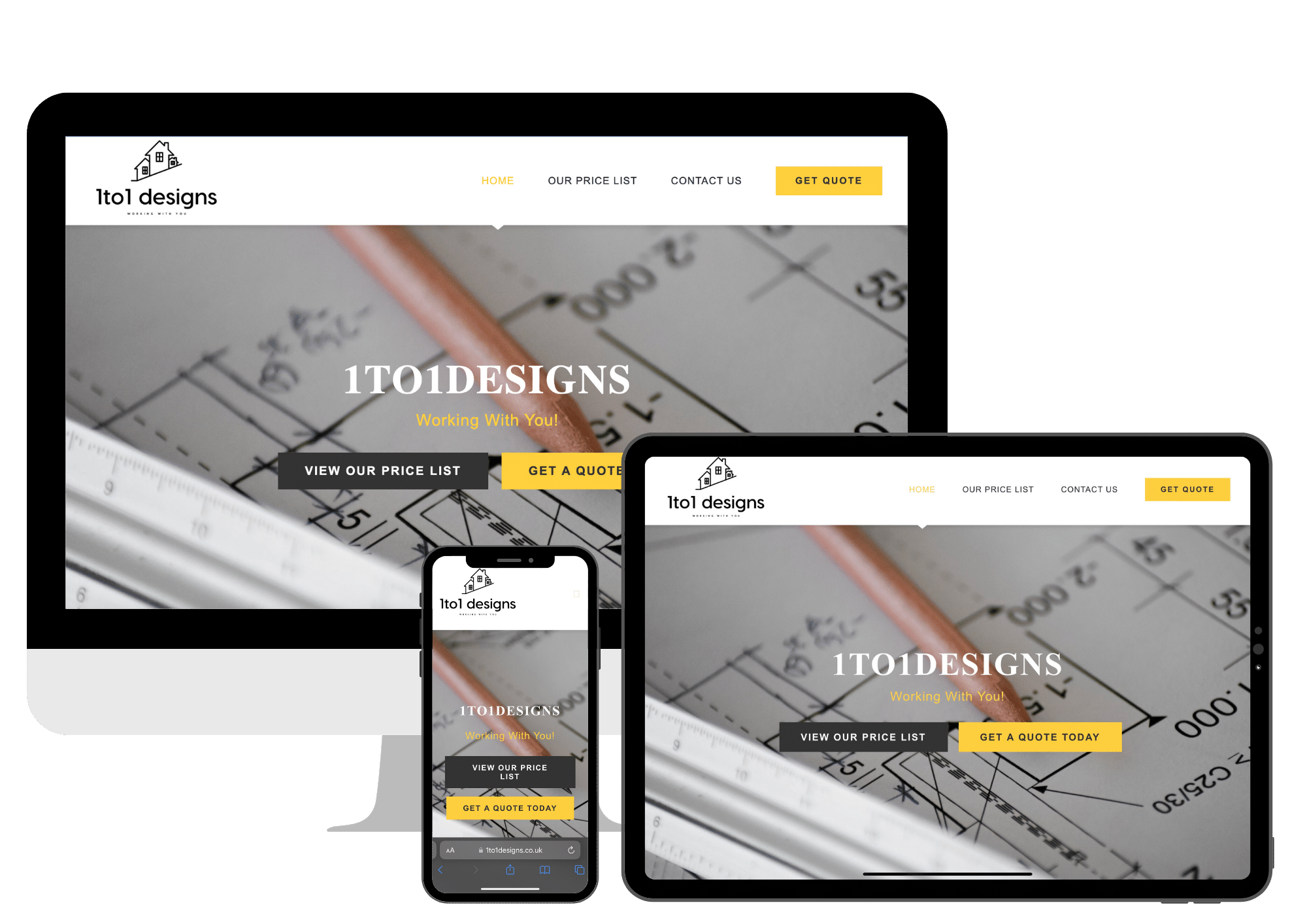 1to1 1to1 Designs website