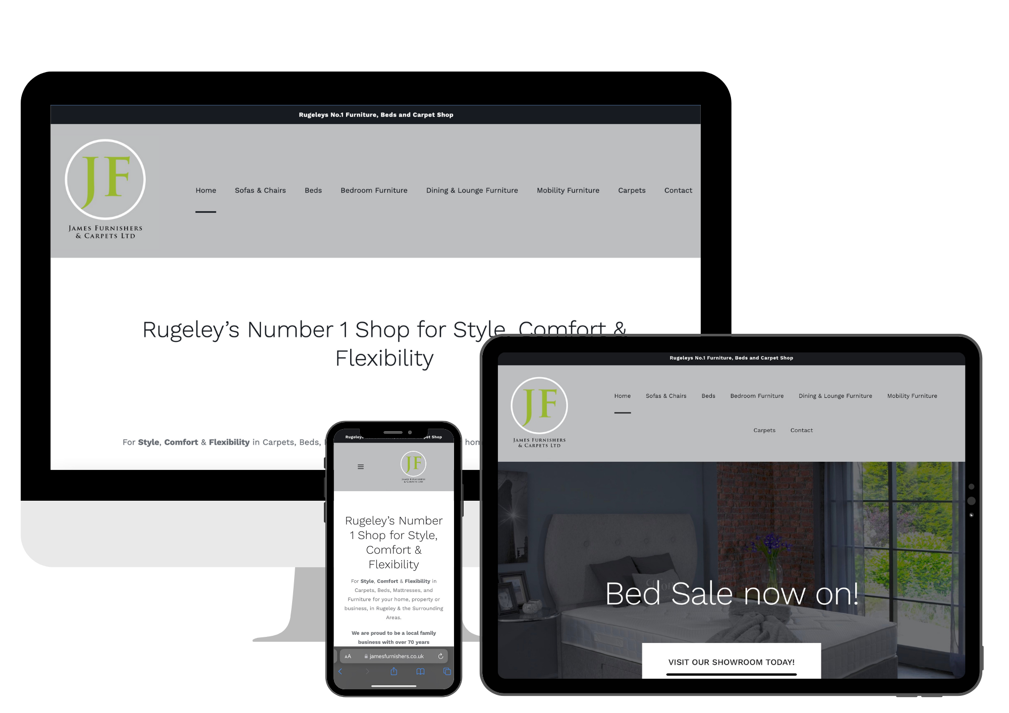 James Furniture's Website Design