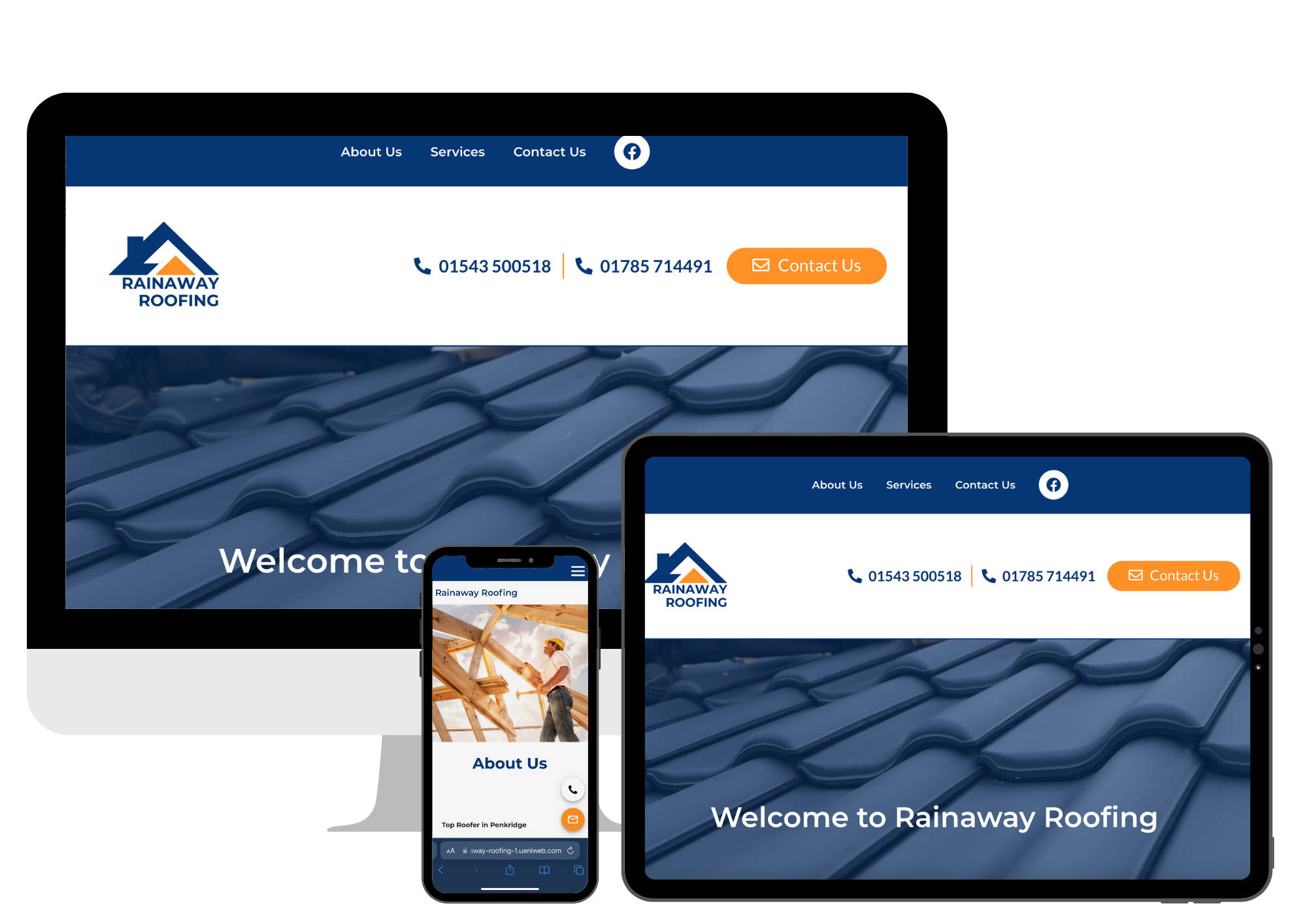 Rainaway Website Design